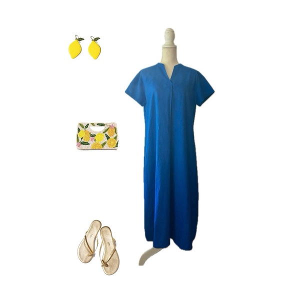 Linen-Blend Maxi Dress - Picture 10 of 10